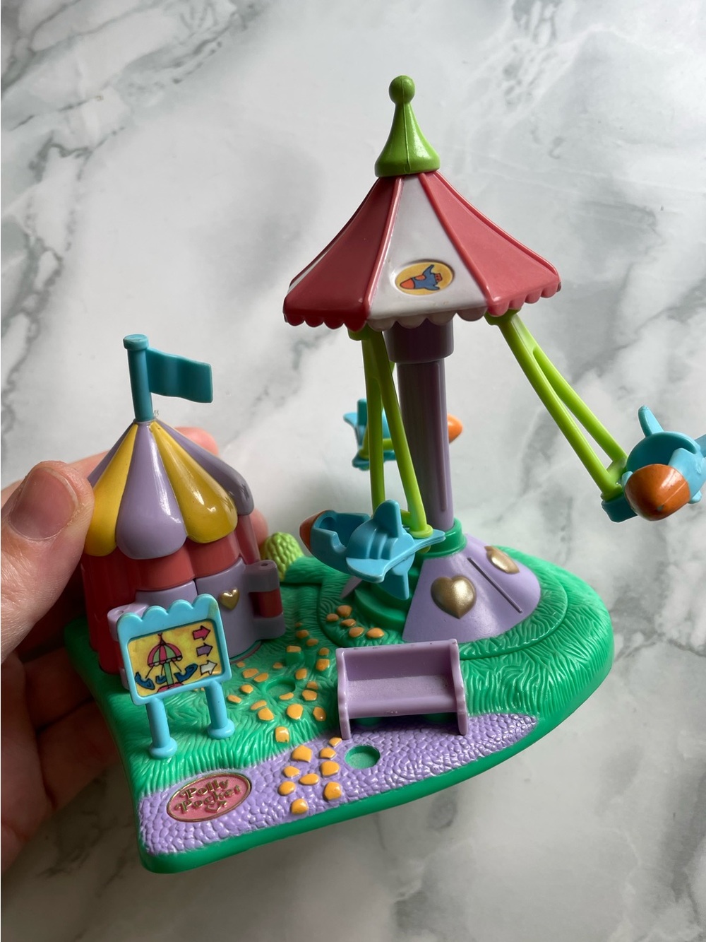 Vintage Polly Pocket Rocket Ride aka Happy Flyers 1996